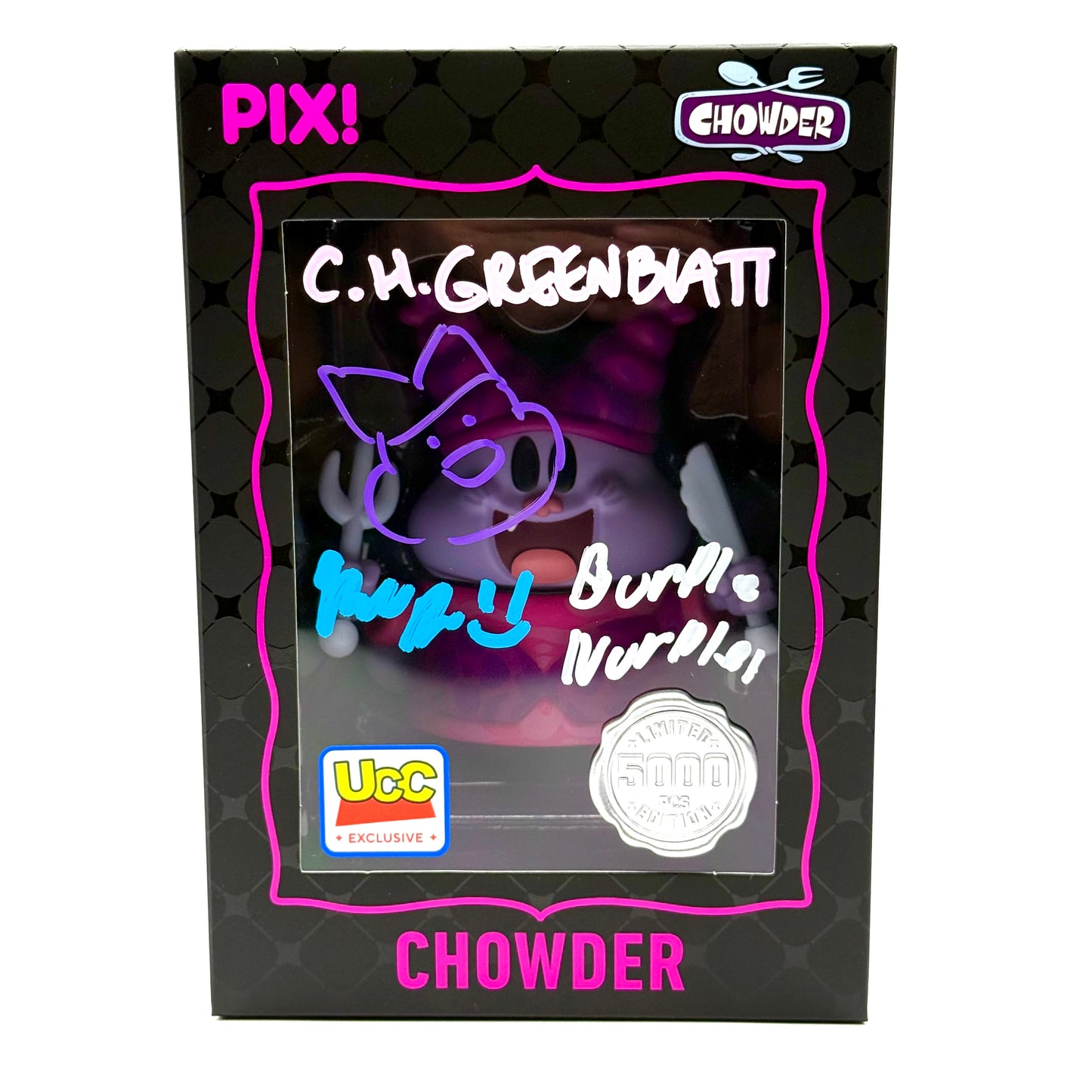 Chowder Thrilljoy common dual signed by C.H Greenblatt and Nicholas Payne jones