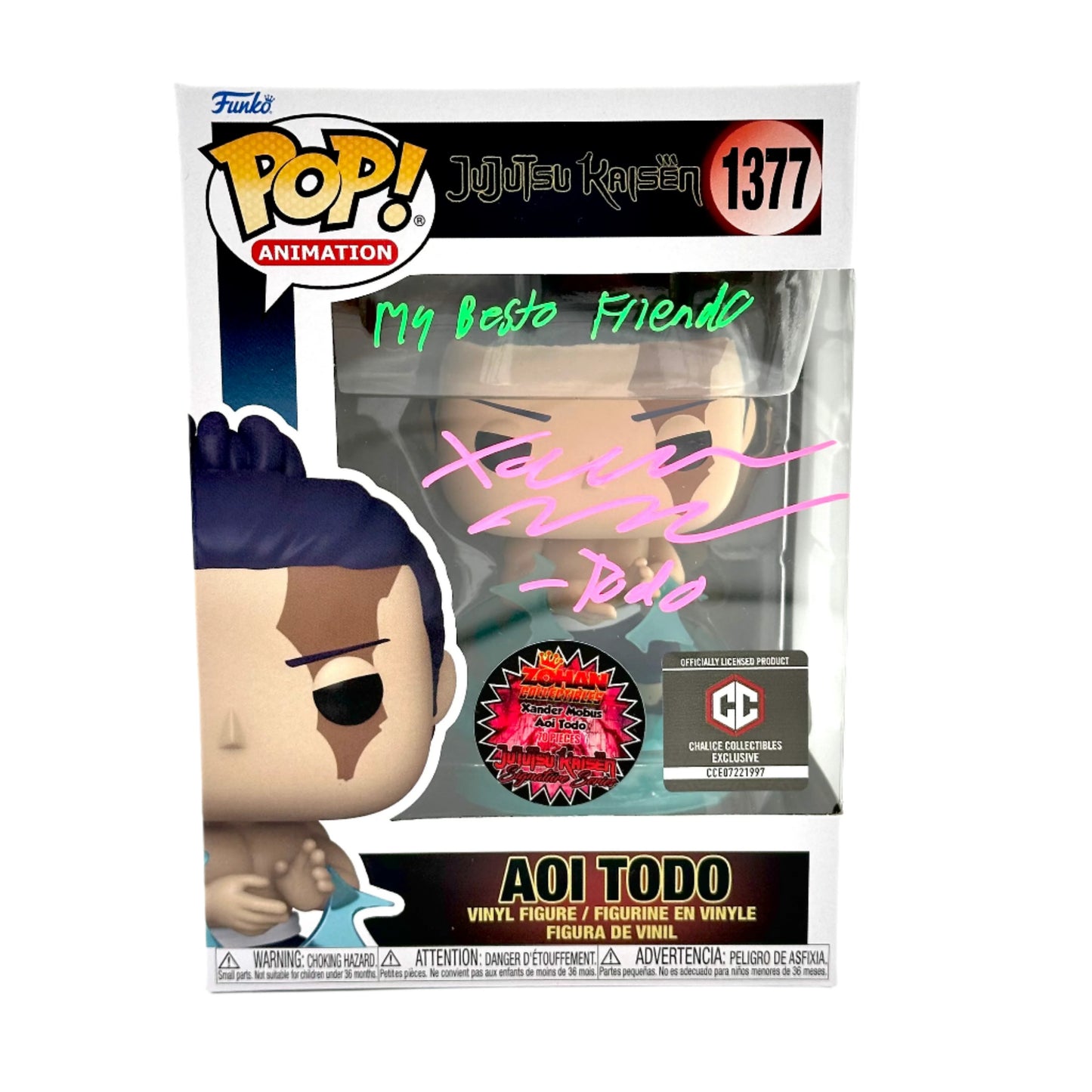 JJK Aoi Todo Funko Signed By Xander Mobus