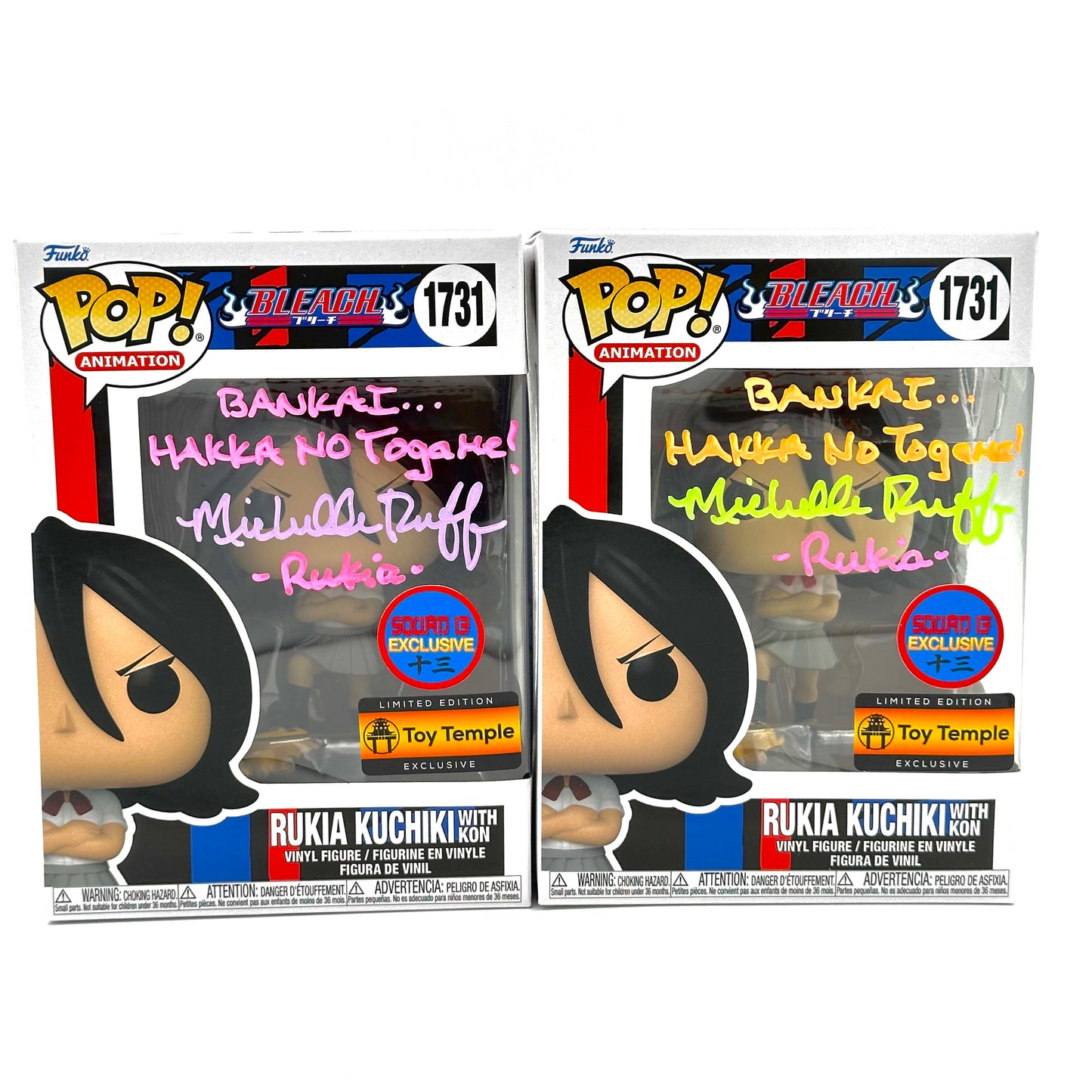 Bleach Rukia Squad 13 Sticker Signed By Michell Ruff