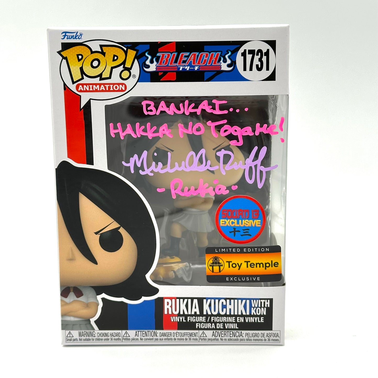 Bleach Rukia Squad 13 Sticker Signed By Michell Ruff