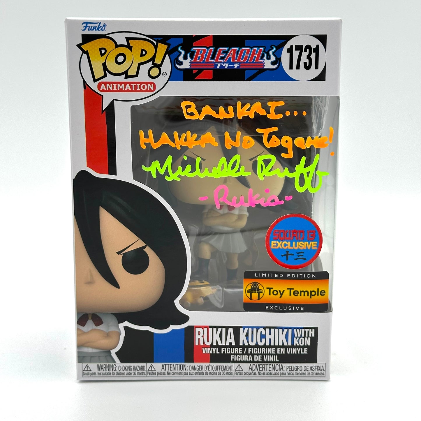Bleach Rukia Squad 13 Sticker Signed By Michell Ruff