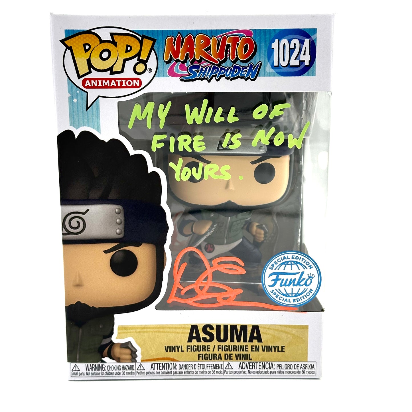 Naruto Asuma Signed by Doug Erholtz
