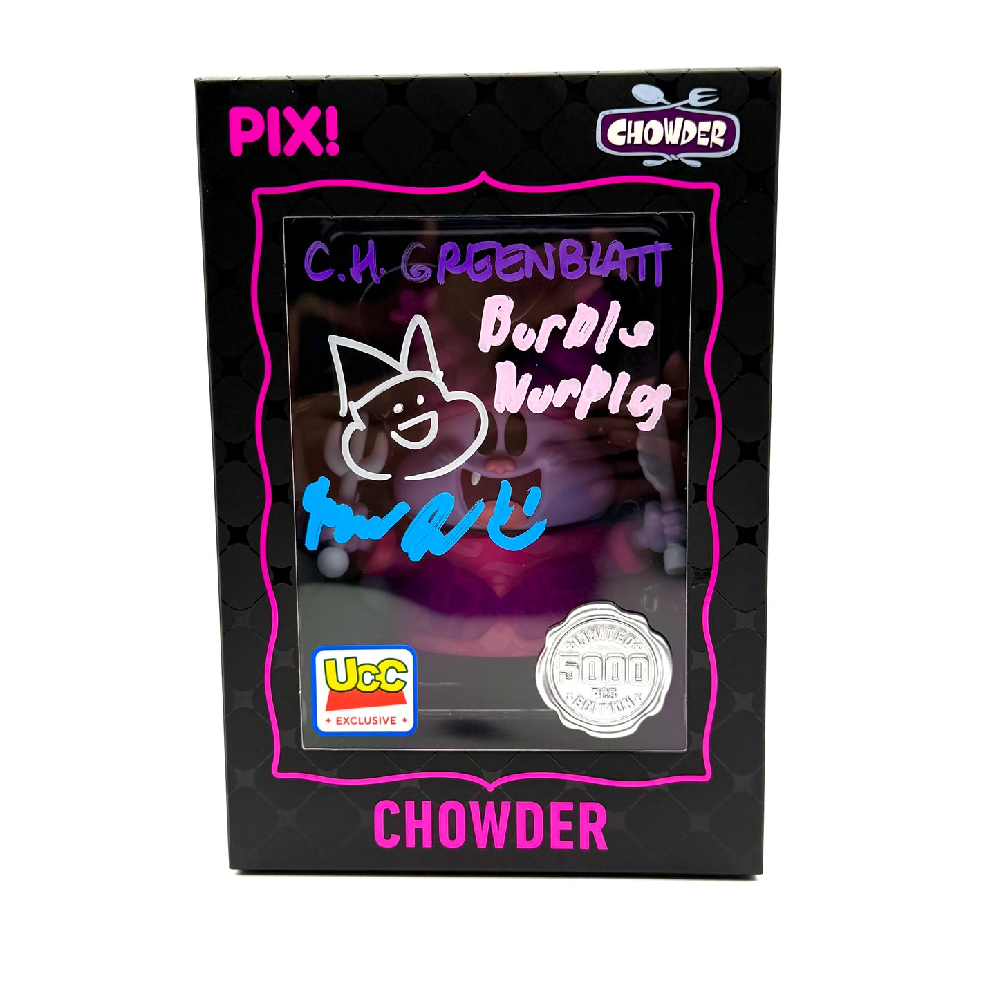 Chowder Thrilljoy common dual signed by C.H Greenblatt and Nicholas Payne jones