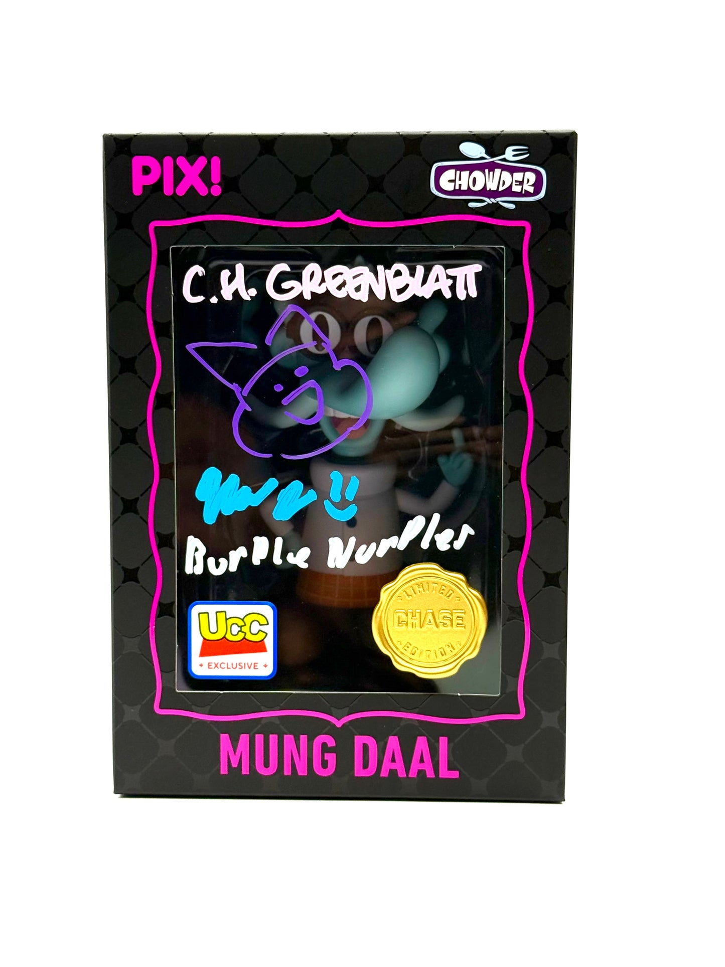 Chowder Thrilljoy Chase dual signed by C.H Greenblatt and Nicholas Payne jones