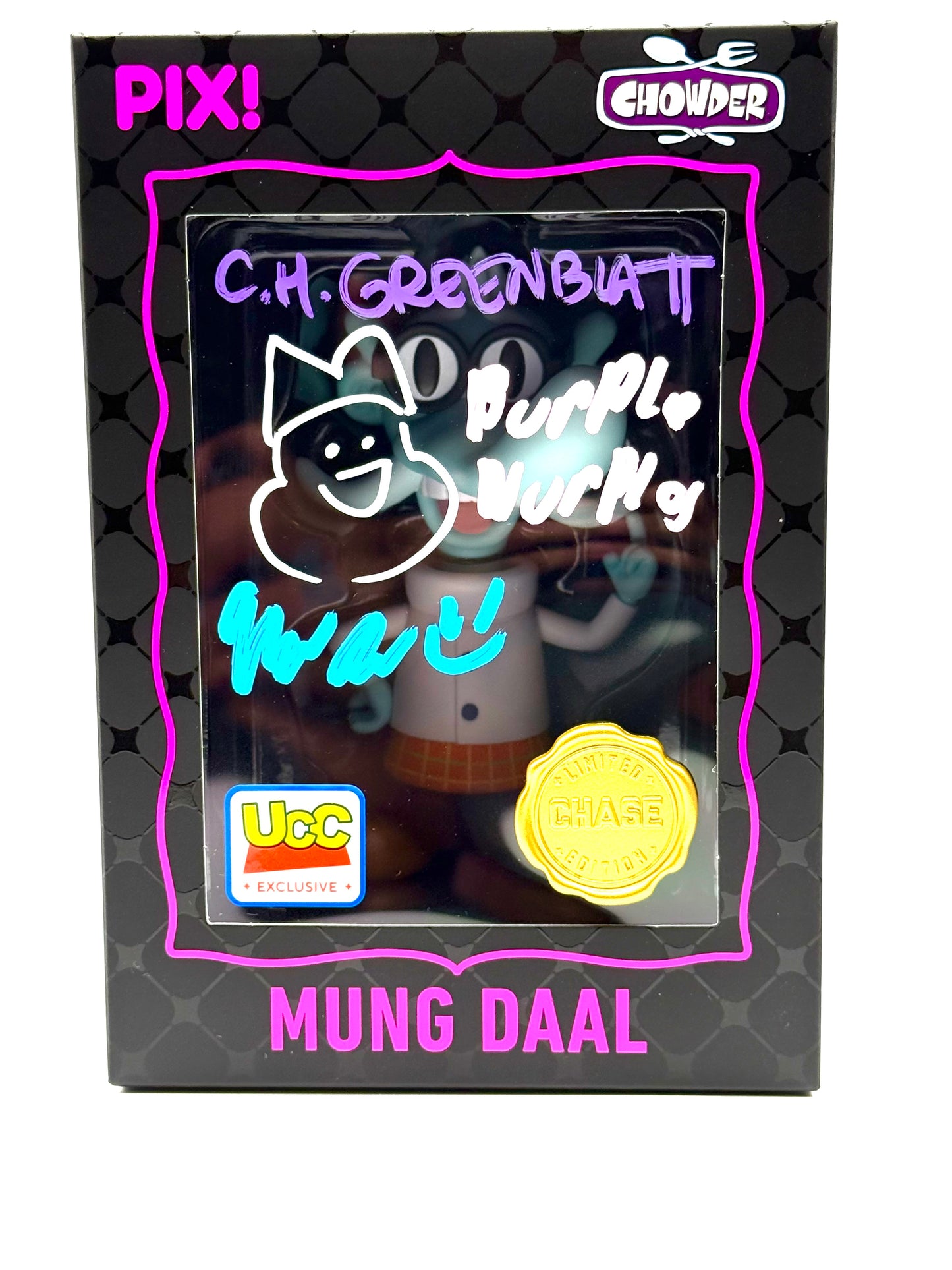 Chowder Thrilljoy Chase dual signed by C.H Greenblatt and Nicholas Payne jones