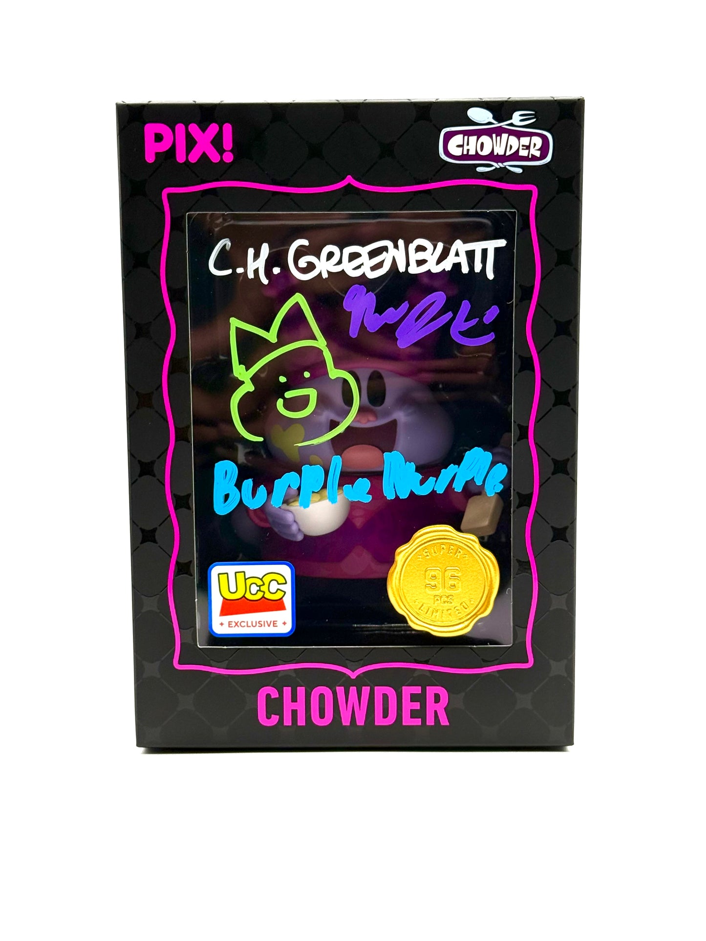 Chowder Thrilljoy Chase dual signed by C.H Greenblatt and Nicholas Payne jones