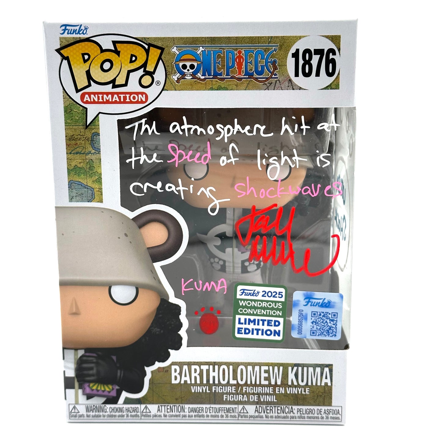 One Piece Bartholomew Kuma Signed By Joel Mcdonald