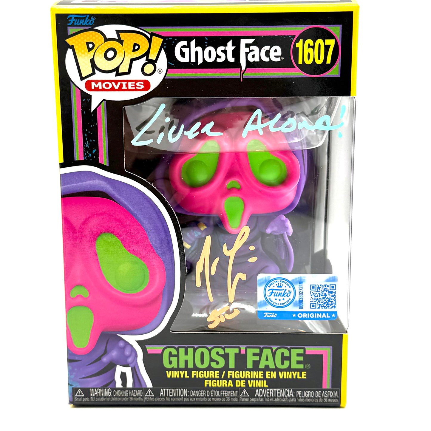 Ghostface Funko signed by Matthew Lillard