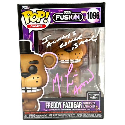 FNAF Freddy Fazbear Funko signed by Matthew Lillard