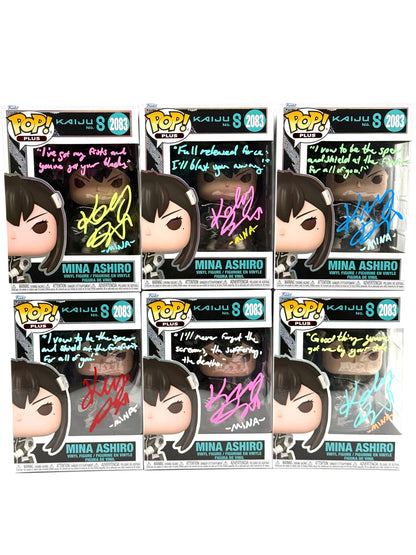 MKaiju no. 8 Mina Ashiro signed by Katelyn Barrva