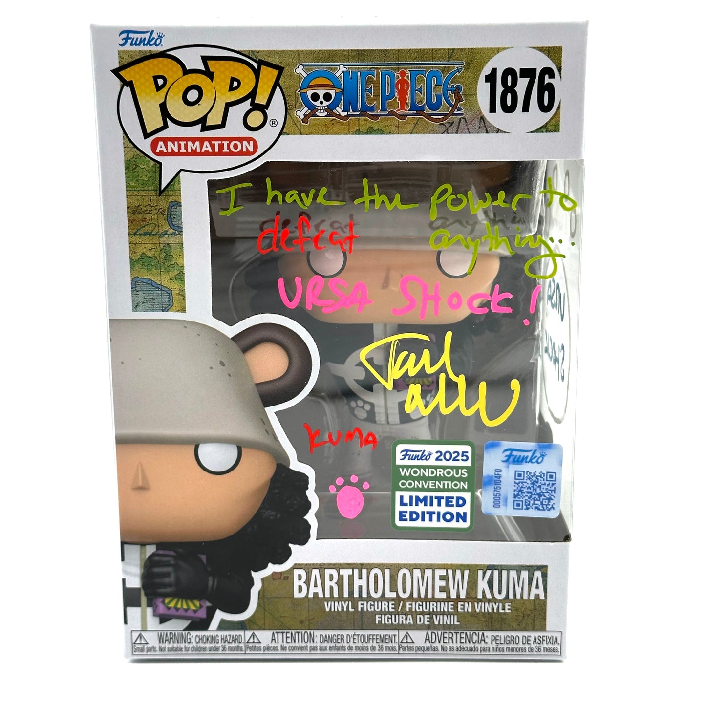 One Piece Bartholomew Kuma Signed By Joel Mcdonald