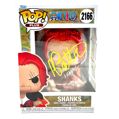 One piece Shanks 2166 signed by Brandon Potter