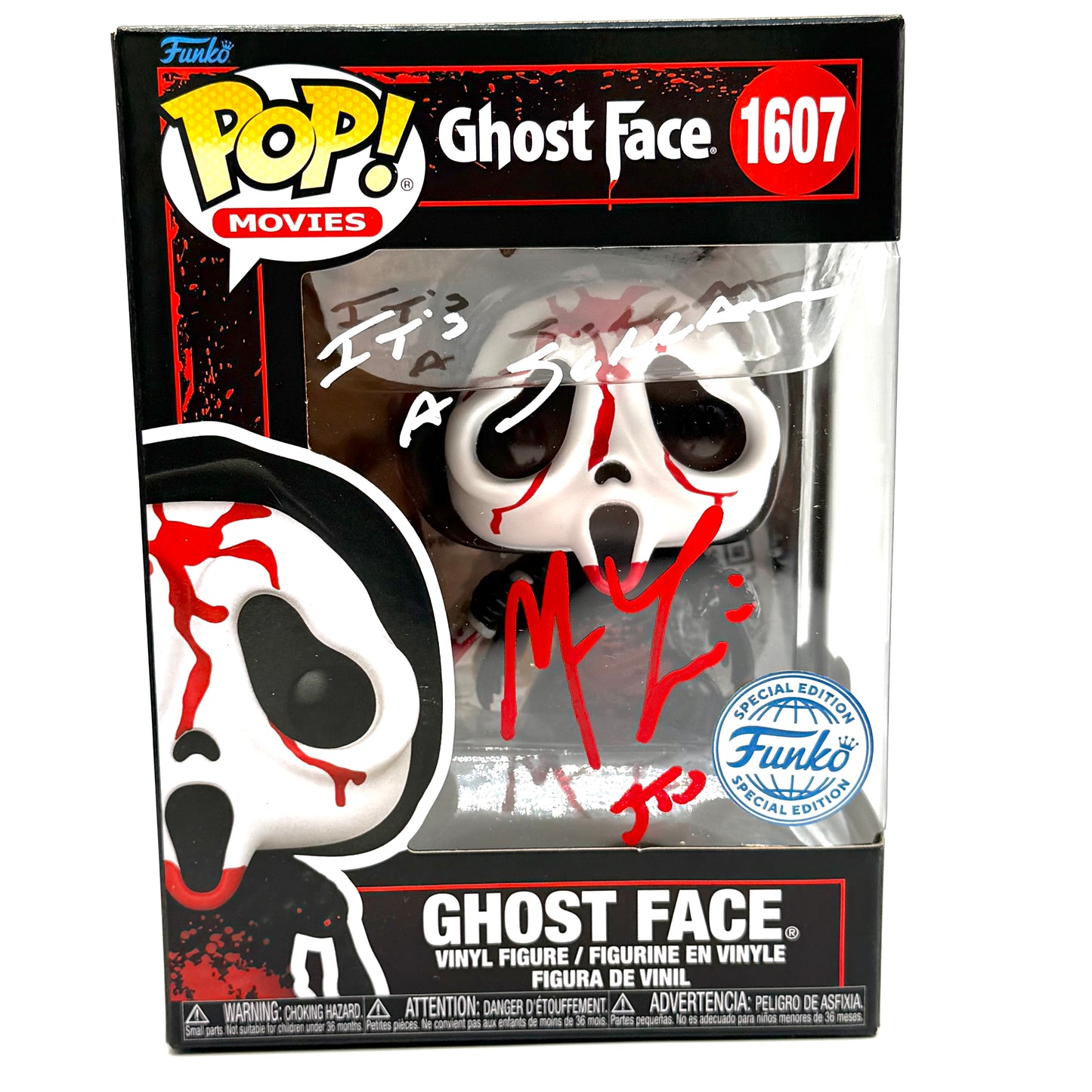 Ghostface Funko signed by Matthew Lillard