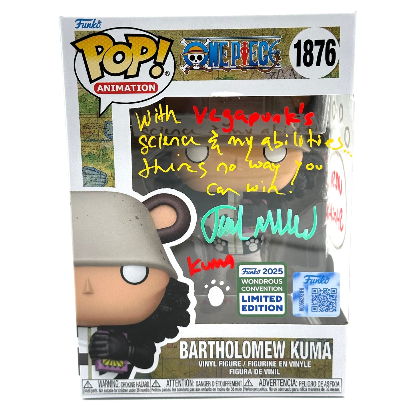 One Piece Bartholomew Kuma Signed By Joel Mcdonald