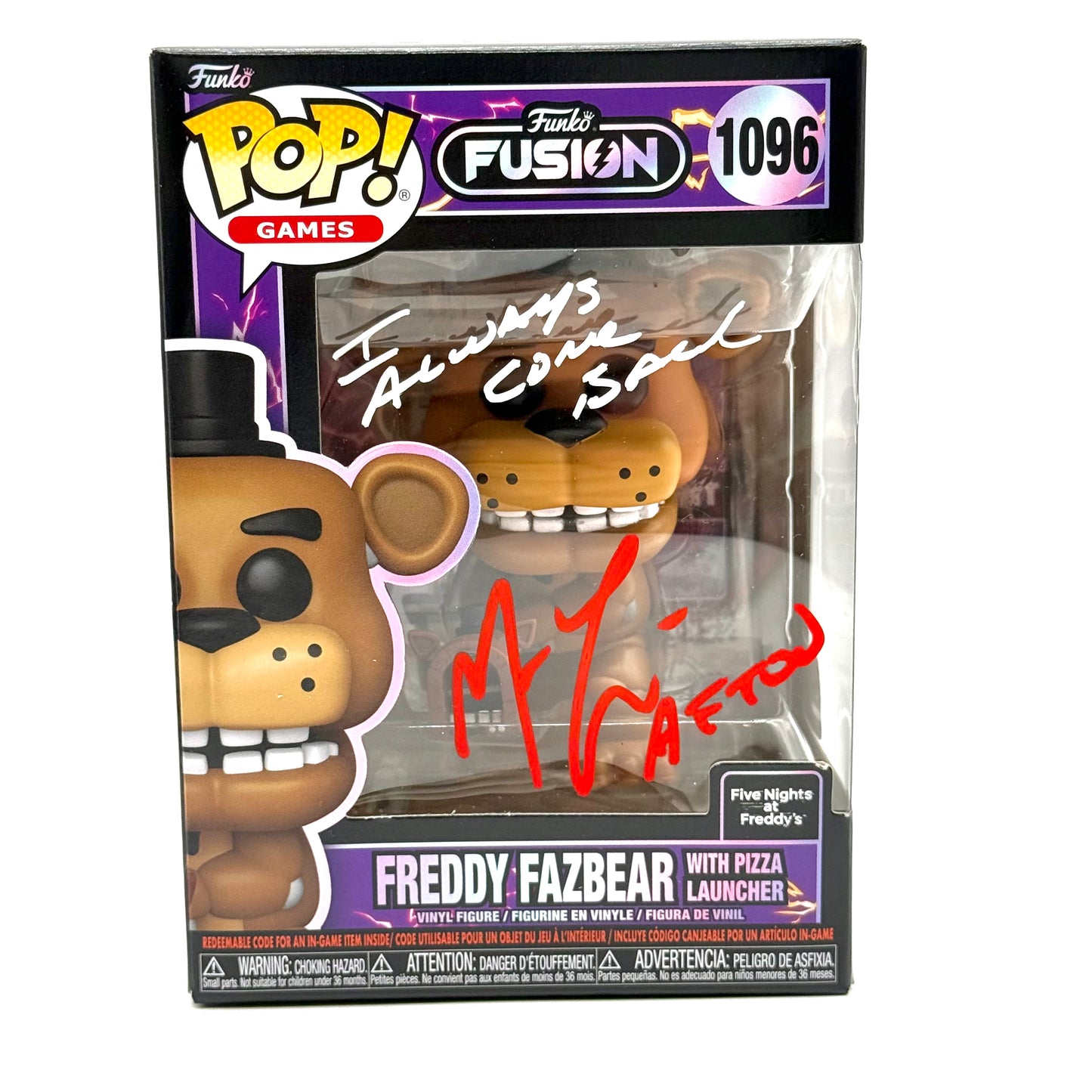 FNAF Freddy Fazbear Funko signed by Matthew Lillard