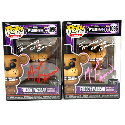FNAF Freddy Fazbear Funko signed by Matthew Lillard