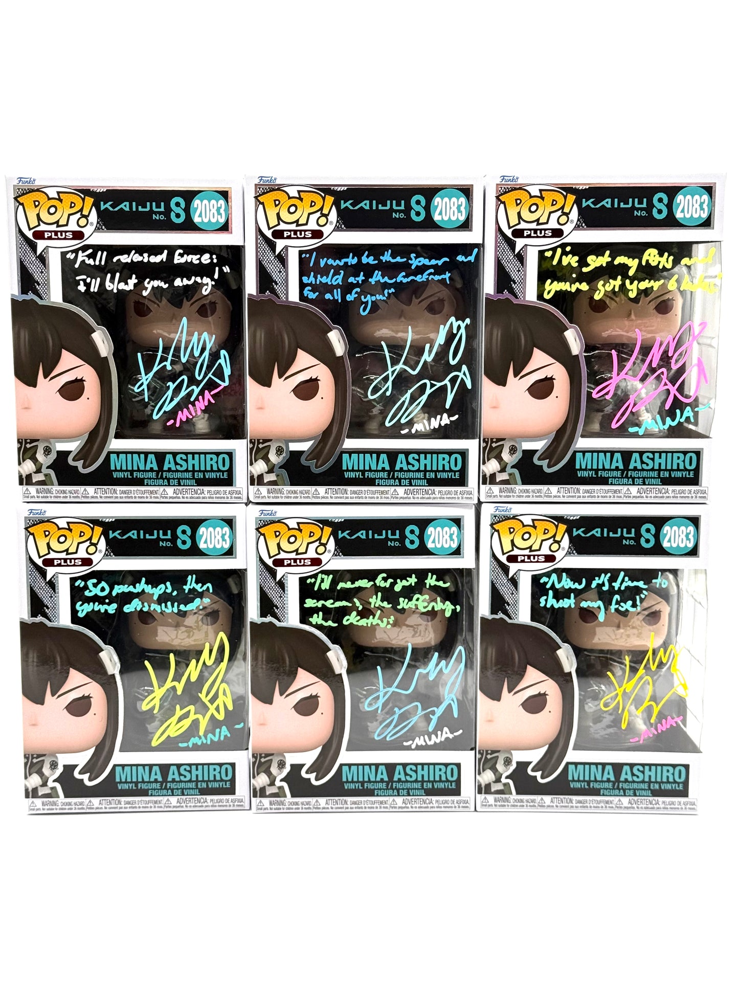 MKaiju no. 8 Mina Ashiro signed by Katelyn Barrva