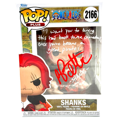 One piece Shanks 2166 signed by Brandon Potter