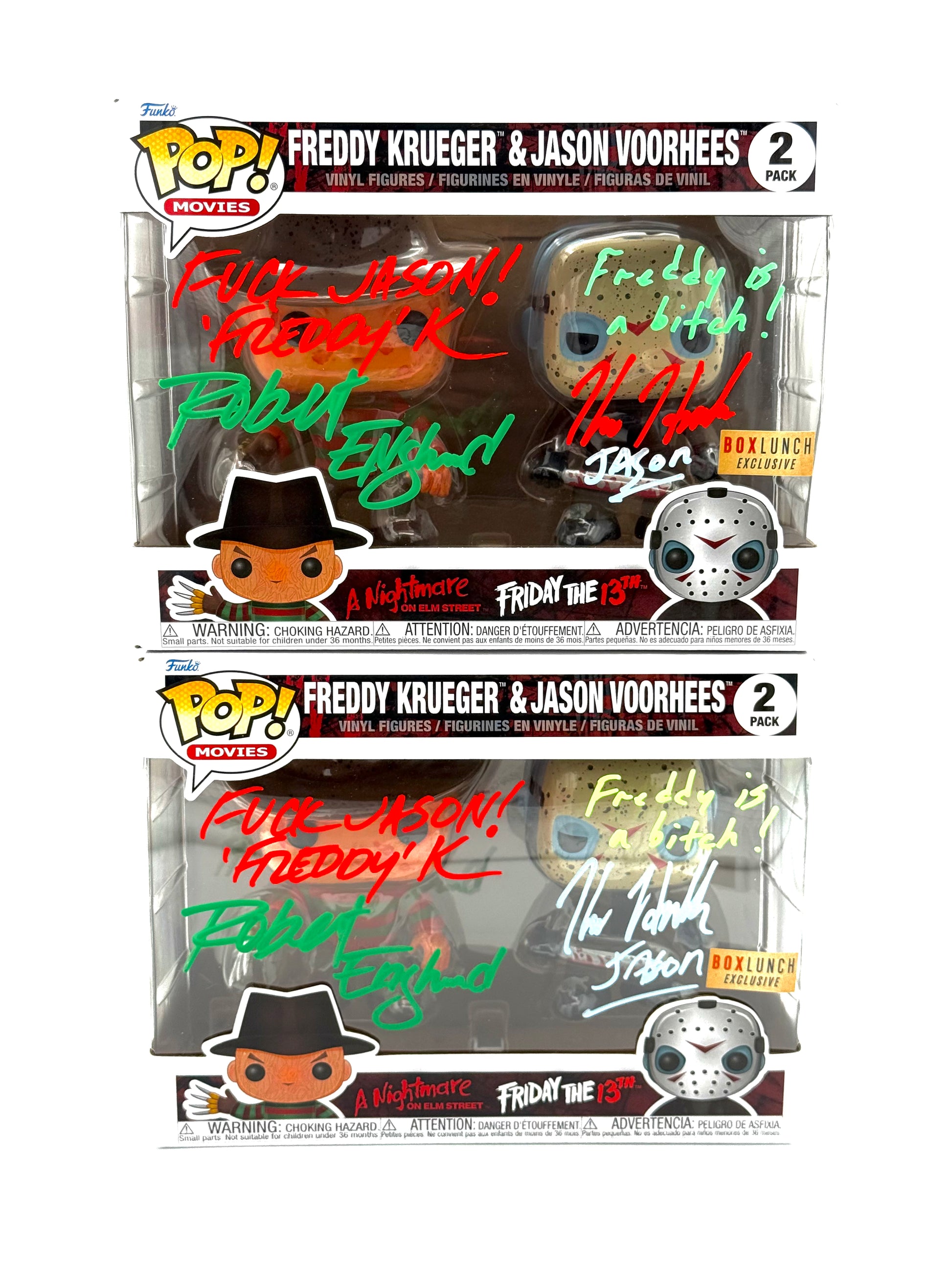 Freddy vs Jason 2pk Signed – Zohanscollectibles Freddy vs Jason 2pk Signed – Zohanscollectibles