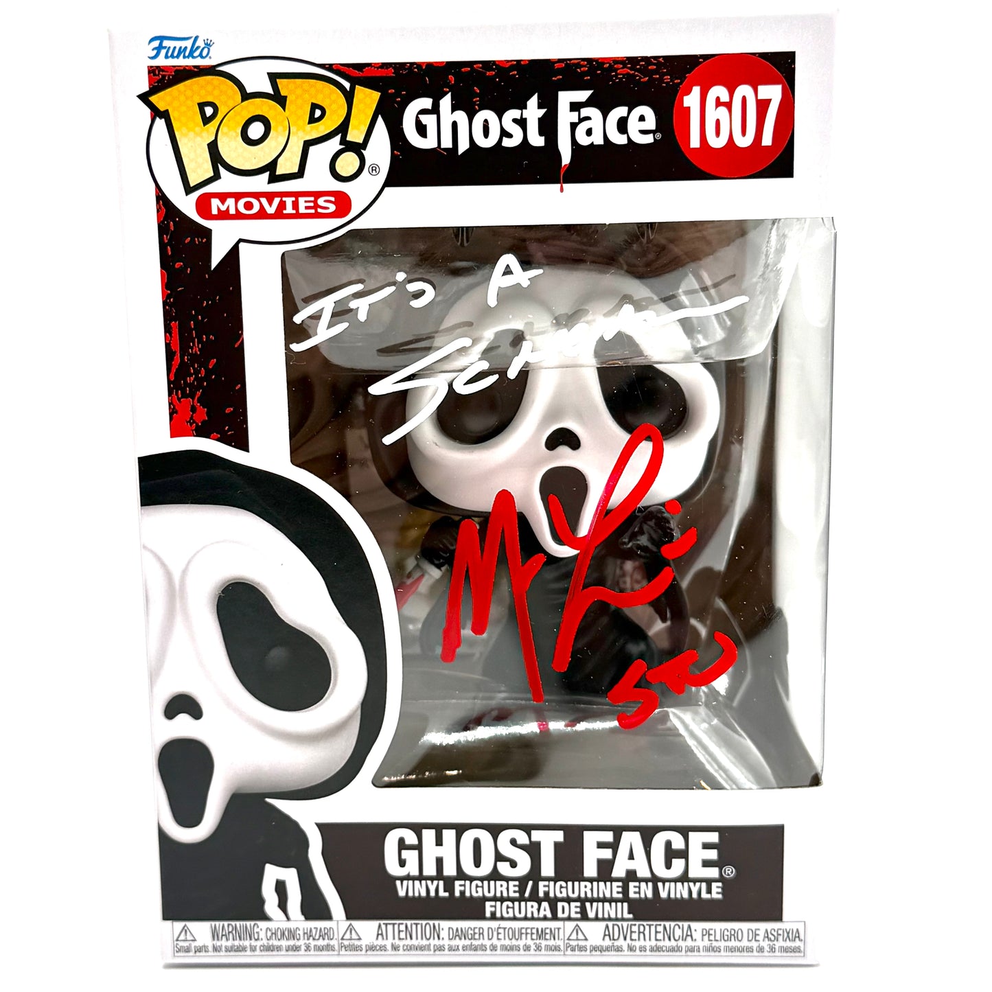 Ghostface Funko signed by Matthew Lillard