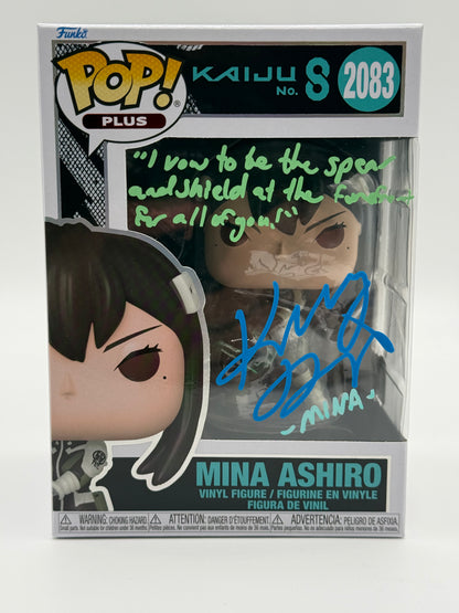 MKaiju no. 8 Mina Ashiro signed by Katelyn Barrva