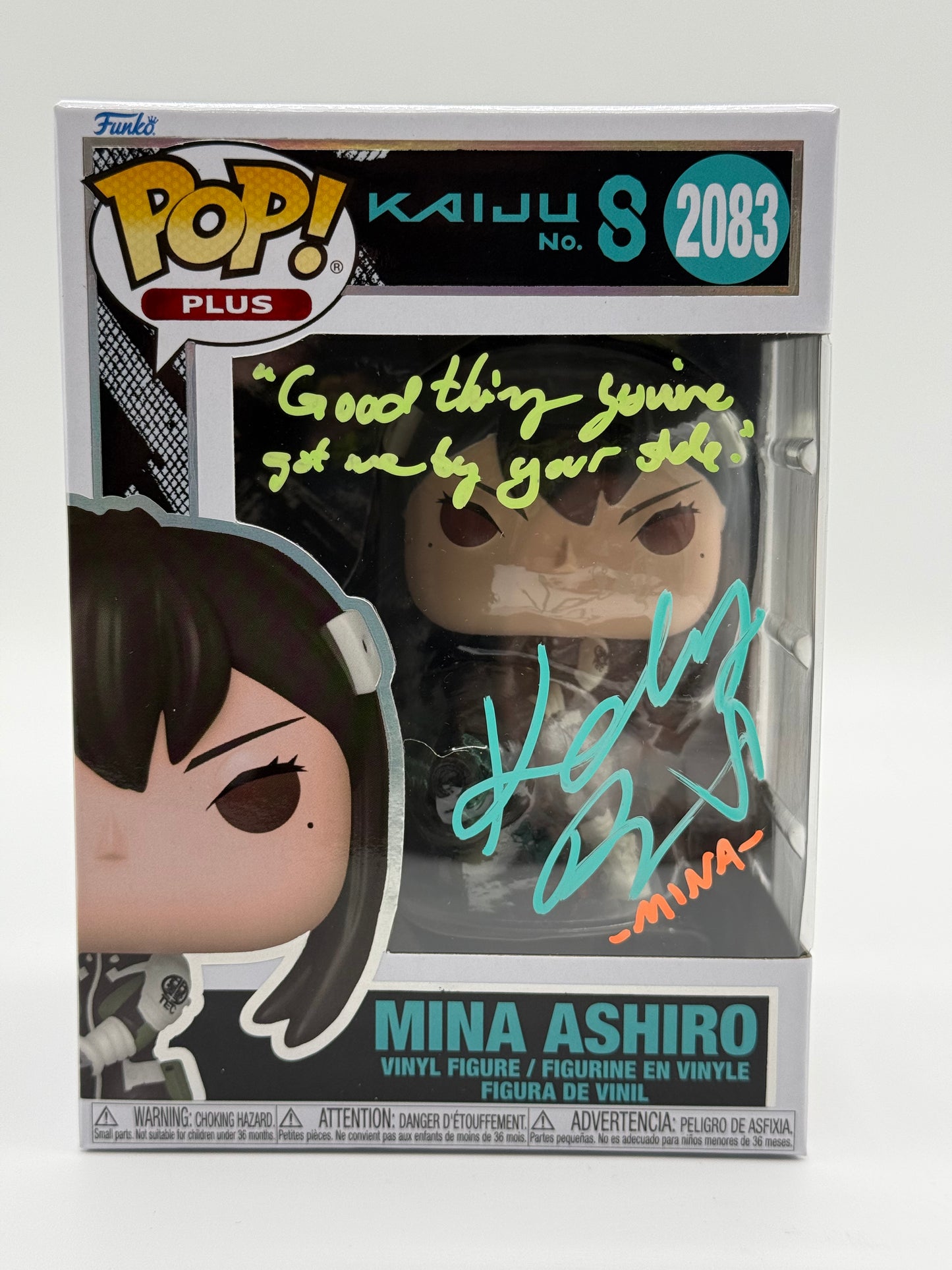 MKaiju no. 8 Mina Ashiro signed by Katelyn Barrva
