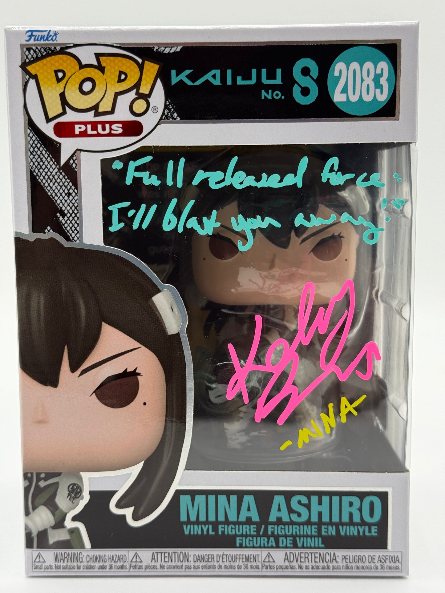 MKaiju no. 8 Mina Ashiro signed by Katelyn Barrva