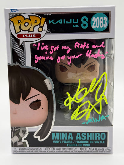 MKaiju no. 8 Mina Ashiro signed by Katelyn Barrva