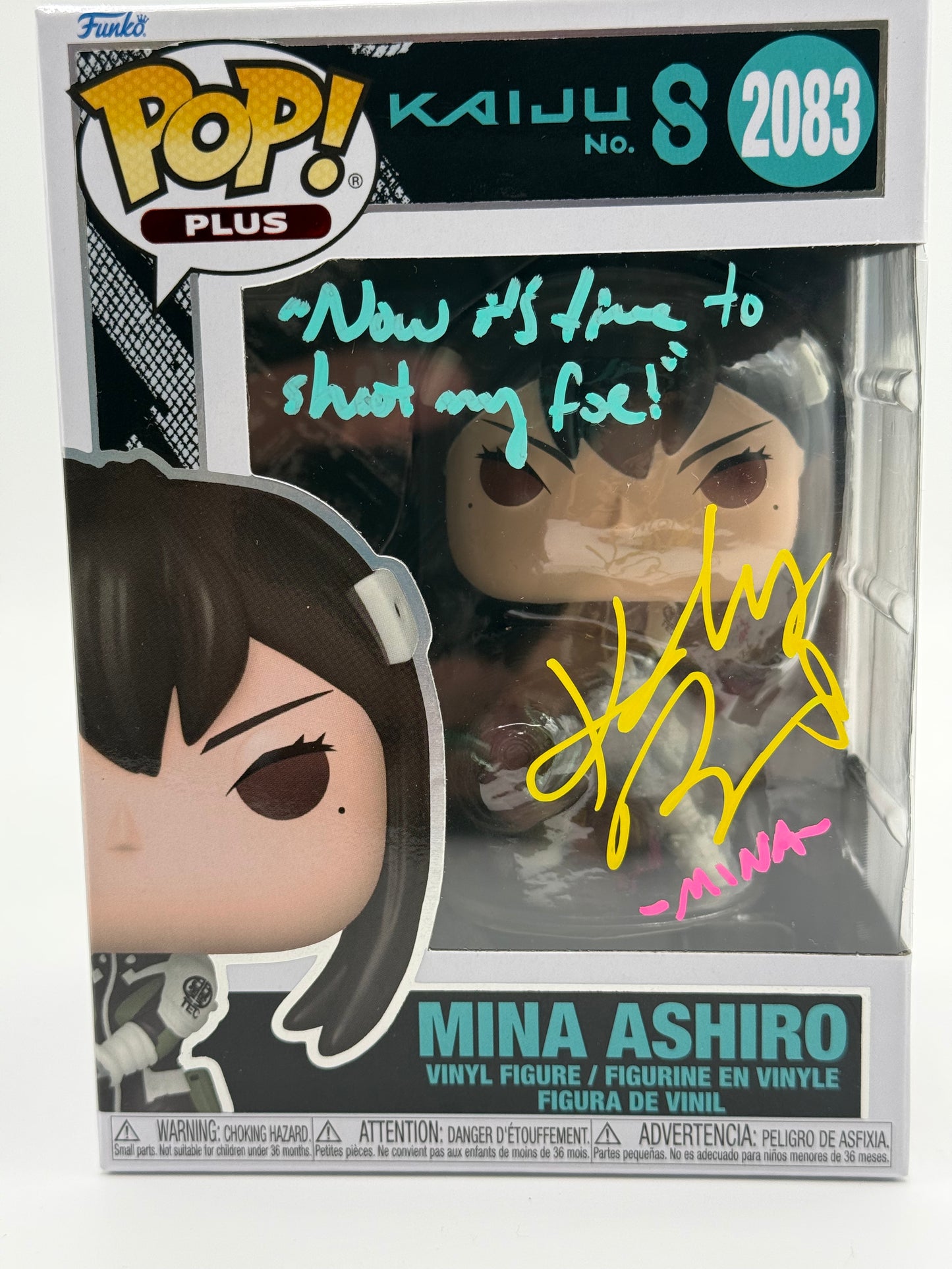 MKaiju no. 8 Mina Ashiro signed by Katelyn Barrva