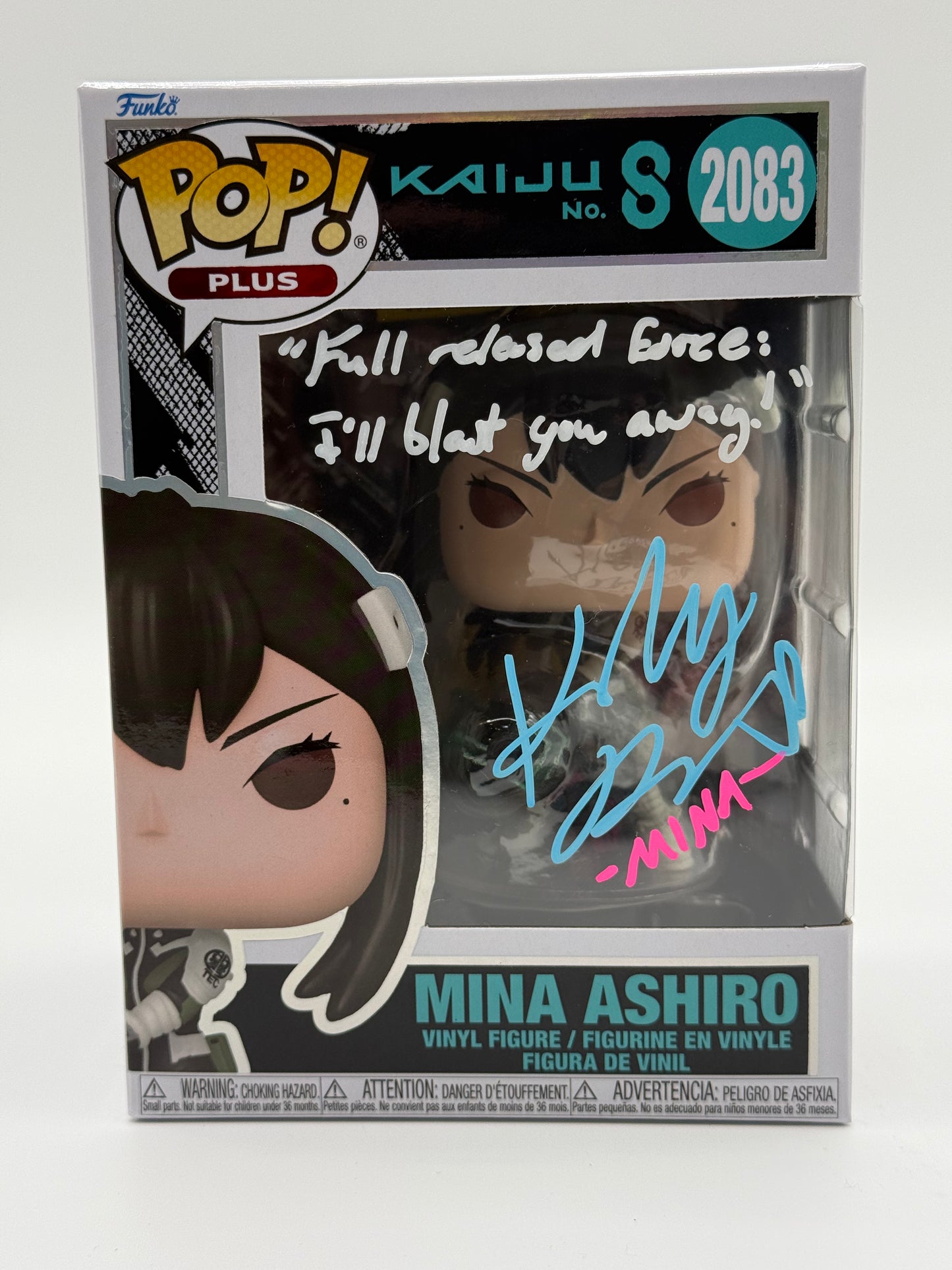 MKaiju no. 8 Mina Ashiro signed by Katelyn Barrva