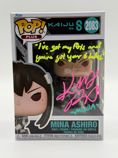 MKaiju no. 8 Mina Ashiro signed by Katelyn Barrva