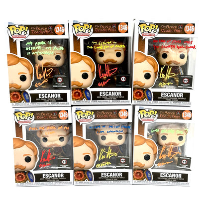 Seven Deadly Sins Escanor Funko Signed By Kyle Herbert