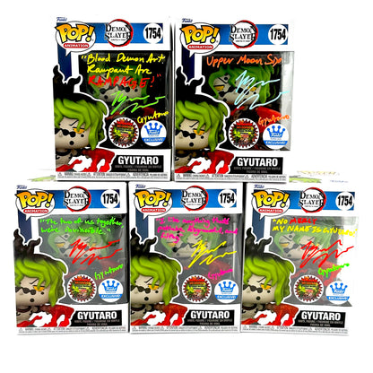 Demon slayer Gyutaro Funko Exclusive Signed By Brandon Mcinnis
