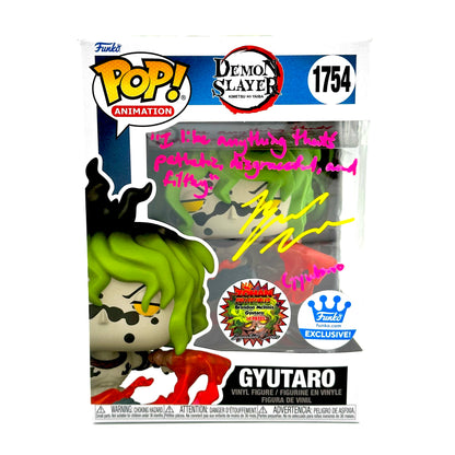 Demon slayer Gyutaro Funko Exclusive Signed By Brandon Mcinnis