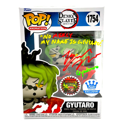 Demon slayer Gyutaro Funko Exclusive Signed By Brandon Mcinnis