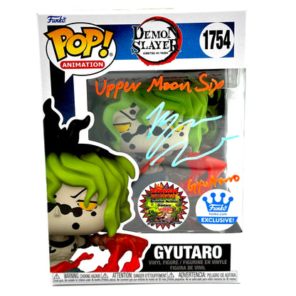 Demon slayer Gyutaro Funko Exclusive Signed By Brandon Mcinnis