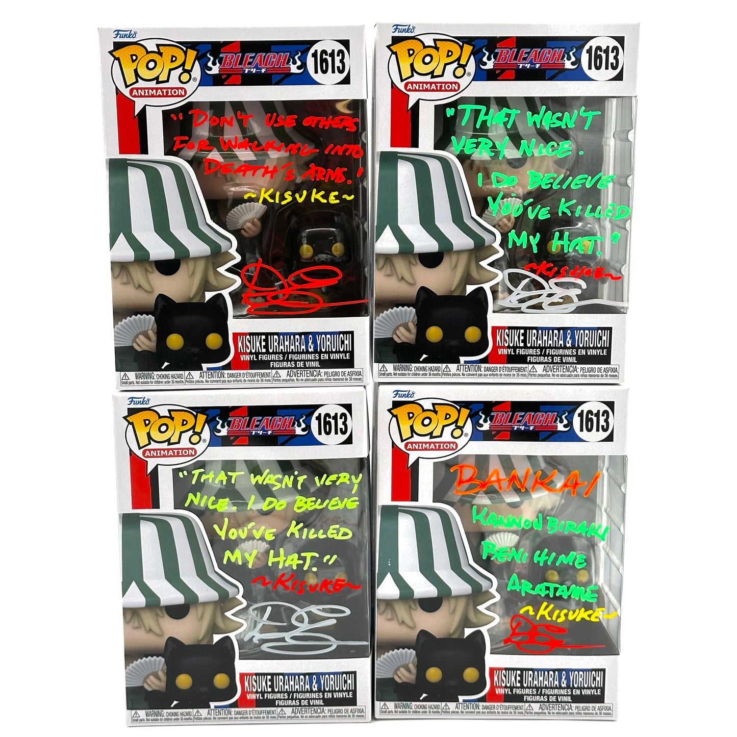 Bleach Kisuke Urahara 1613 Signed Funko By Doug Holtz