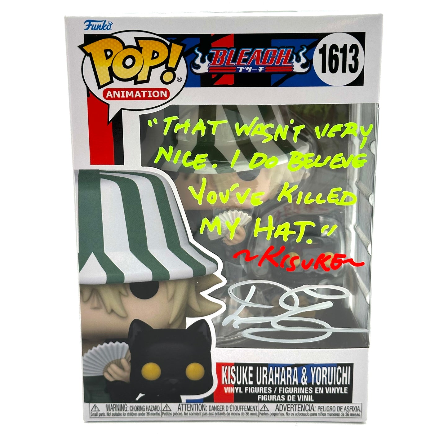 Bleach Kisuke Urahara 1613 Signed Funko By Doug Holtz