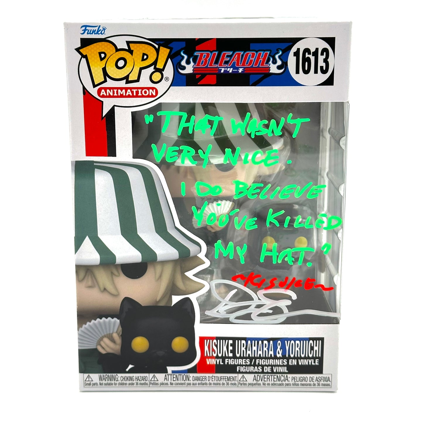 Bleach Kisuke Urahara 1613 Signed Funko By Doug Holtz