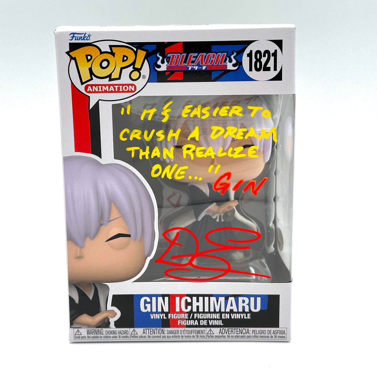 Bleach Gin Ichimaru Signed By Doug Erholtz