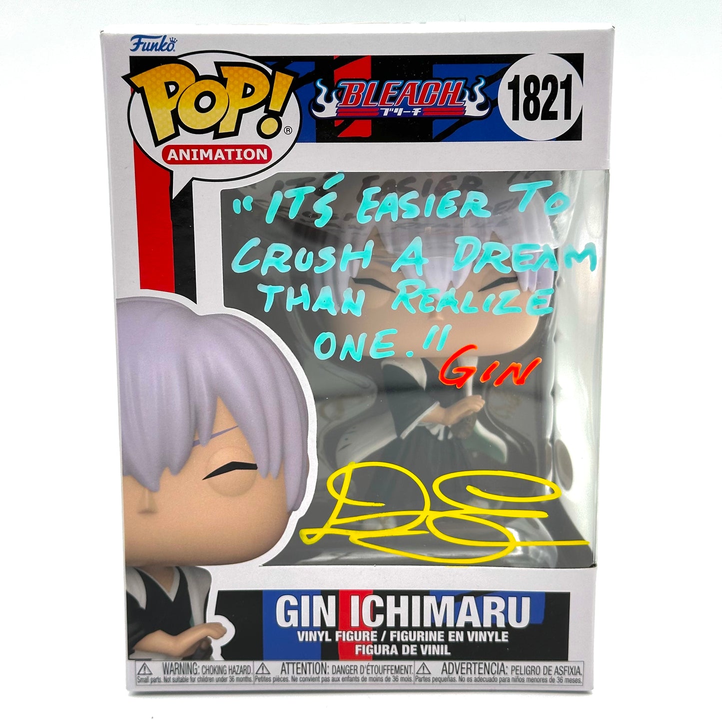 Bleach Gin Ichimaru Signed By Doug Erholtz