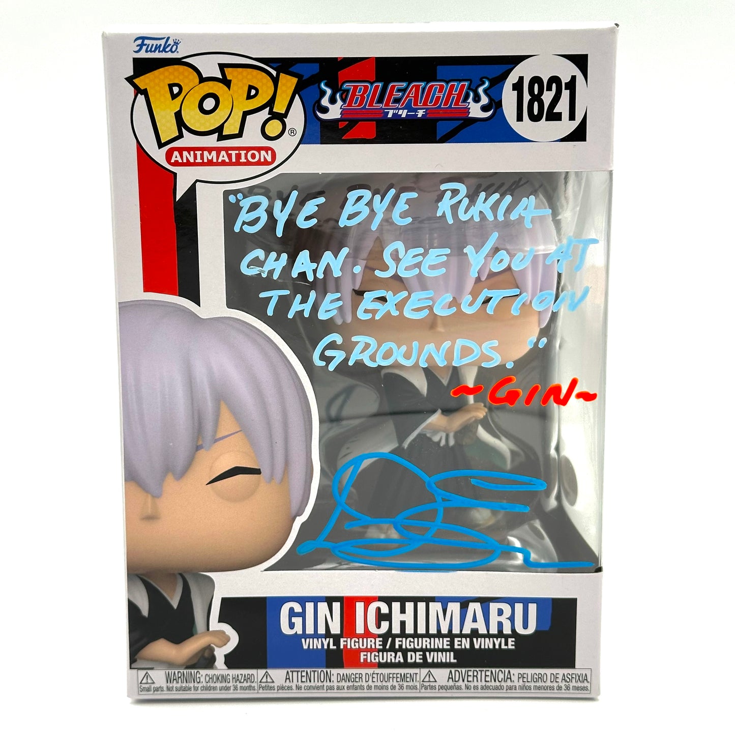 Bleach Gin Ichimaru Signed By Doug Erholtz