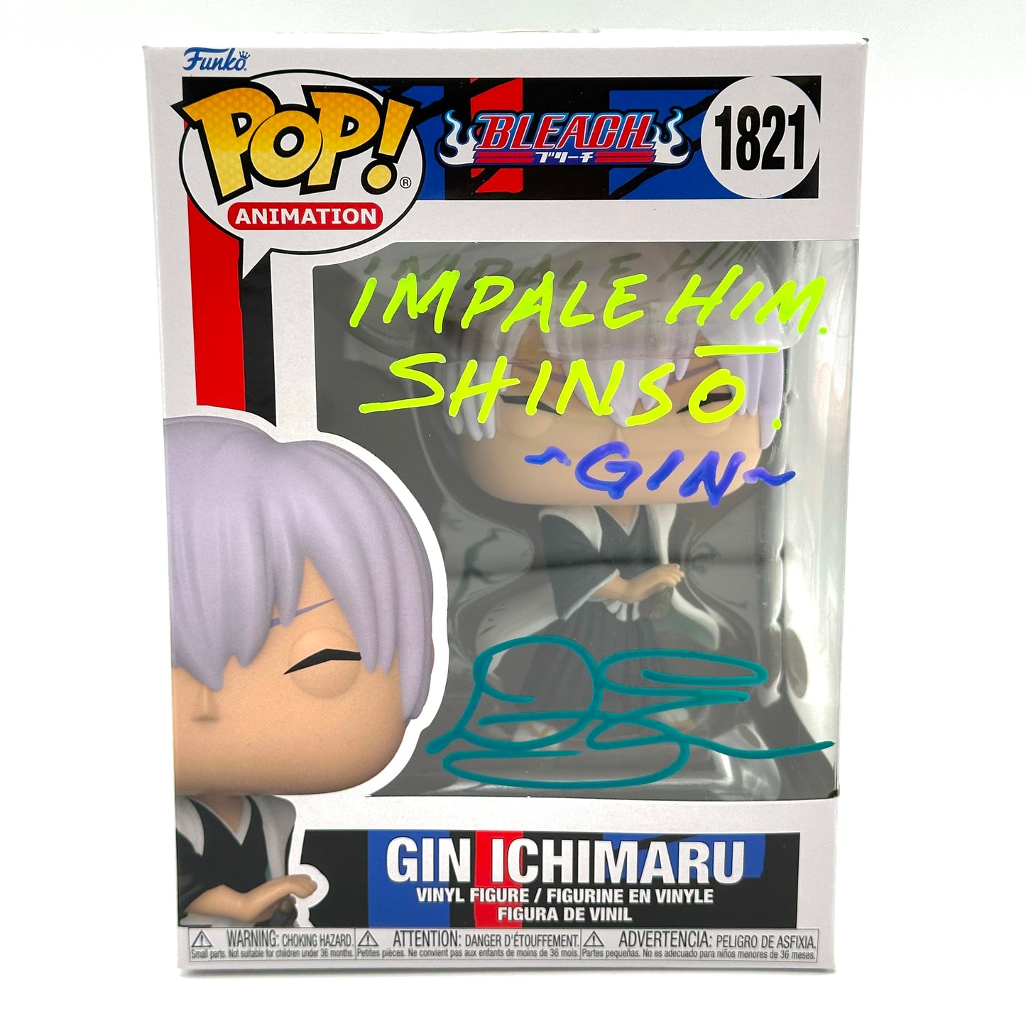 Bleach Gin Ichimaru Signed By Doug Erholtz