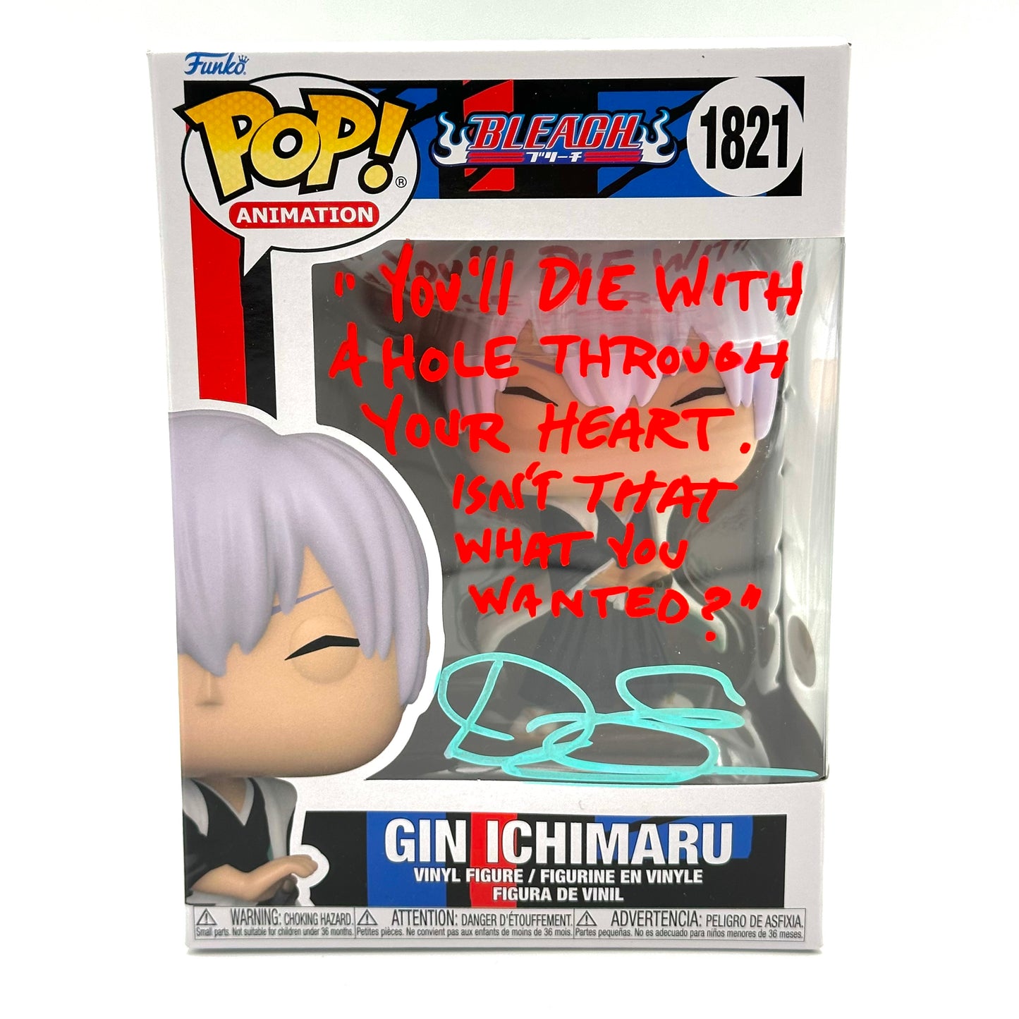 Bleach Gin Ichimaru Signed By Doug Erholtz
