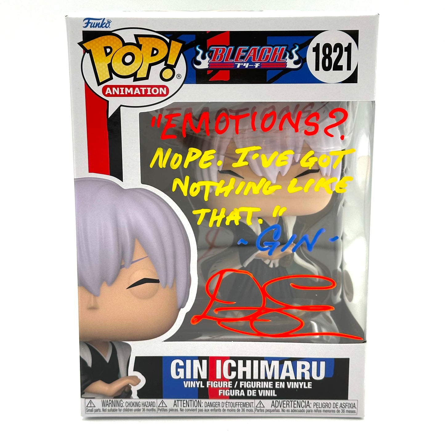 Bleach Gin Ichimaru Signed By Doug Erholtz
