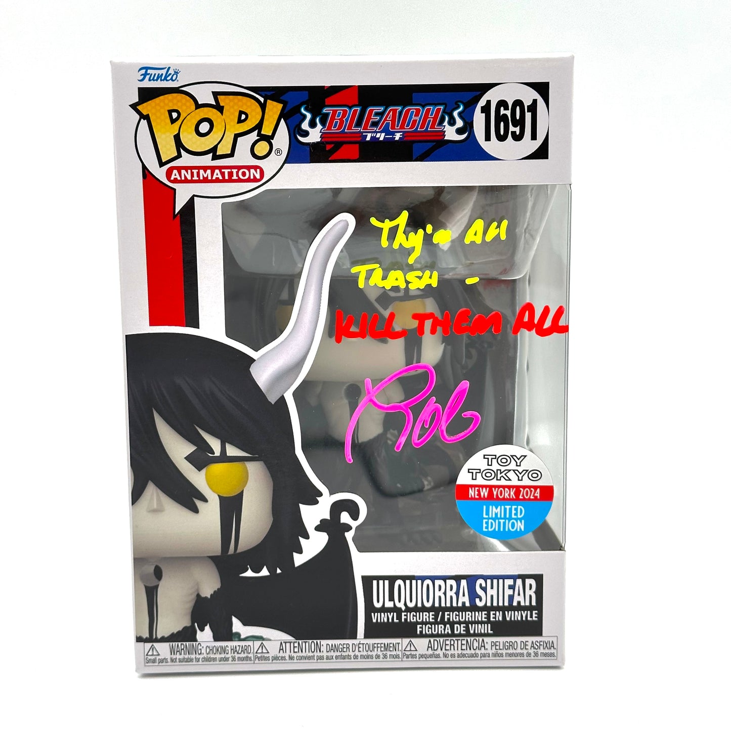 Bleach Ulquiorra Shifar Toy Tokyo Signed By Tony Oliver
