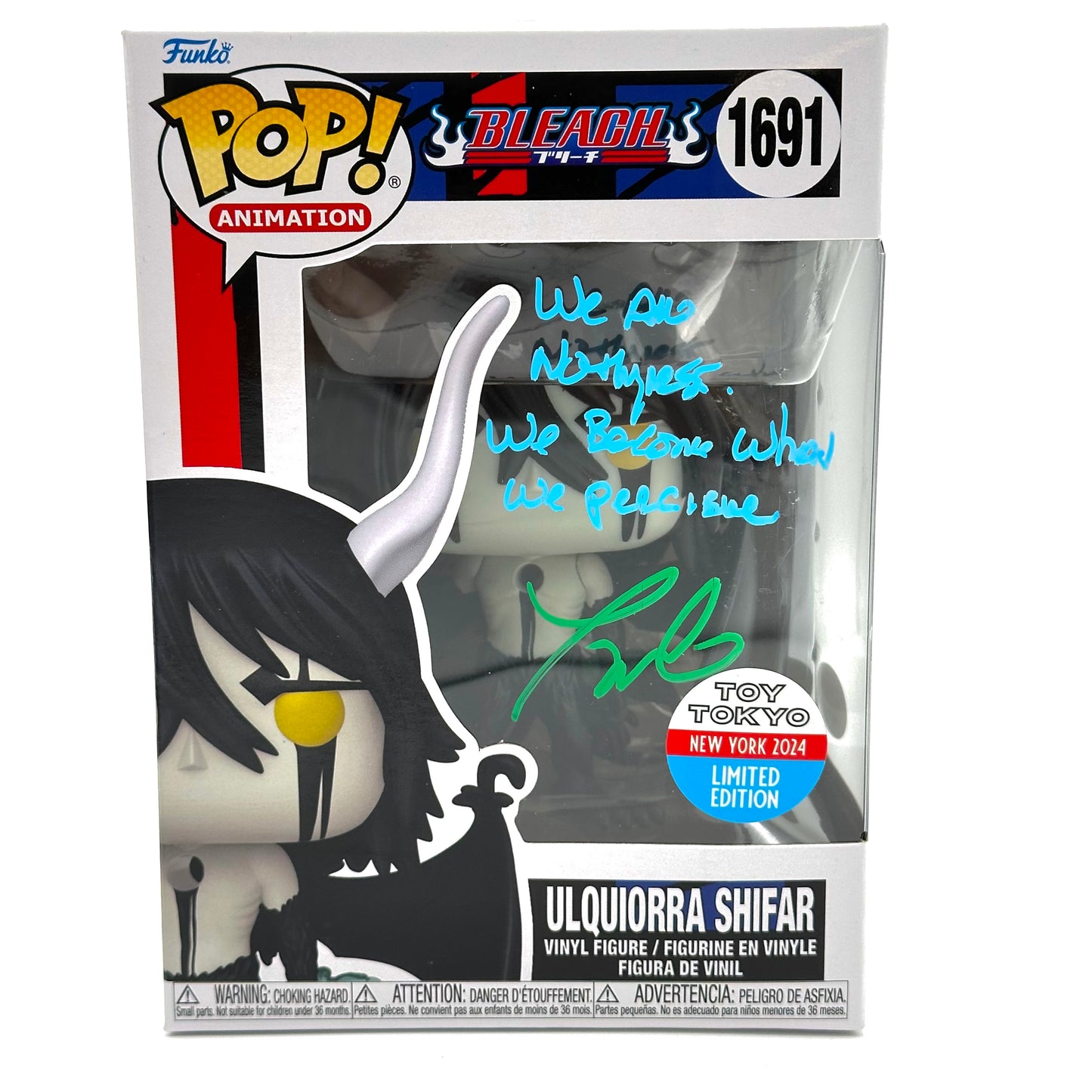 Bleach Ulquiorra Shifar Toy Tokyo Signed By Tony Oliver