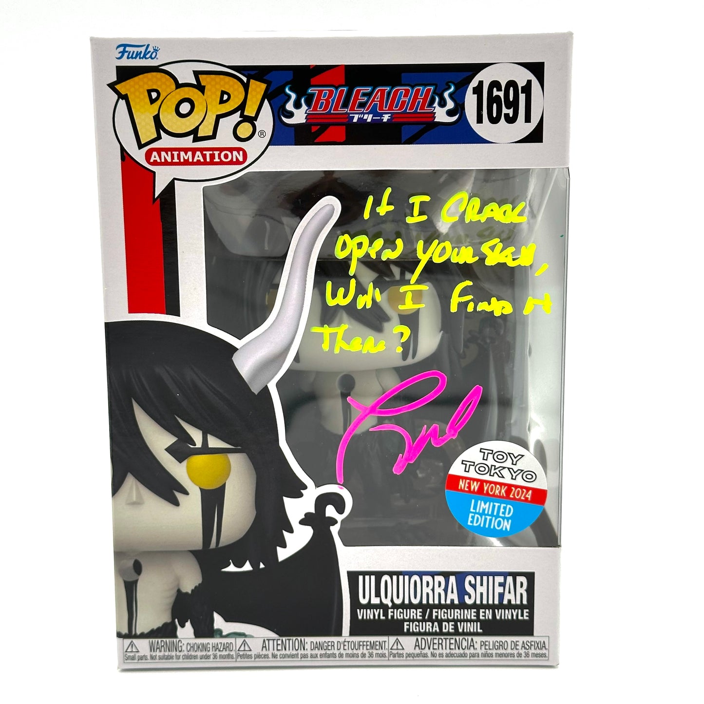 Bleach Ulquiorra Shifar Toy Tokyo Signed By Tony Oliver