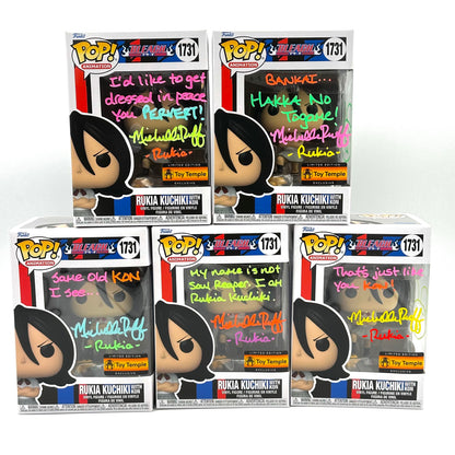 Bleach Rukia Kuchki w/Kon Toy temple exclusive Signed By Michelle Ruff