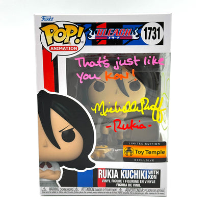Bleach Rukia Kuchki w/Kon Toy temple exclusive Signed By Michelle Ruff